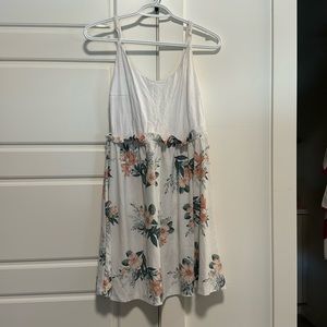 White and Floral dress
